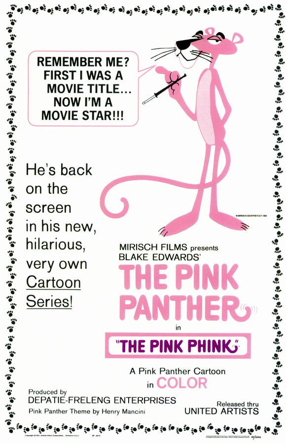The Pink Panther Movie Poster Print - 11x17 | Posterazzi