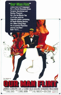 Our Man Flint Movie Poster Print featuring vintage spy film art.