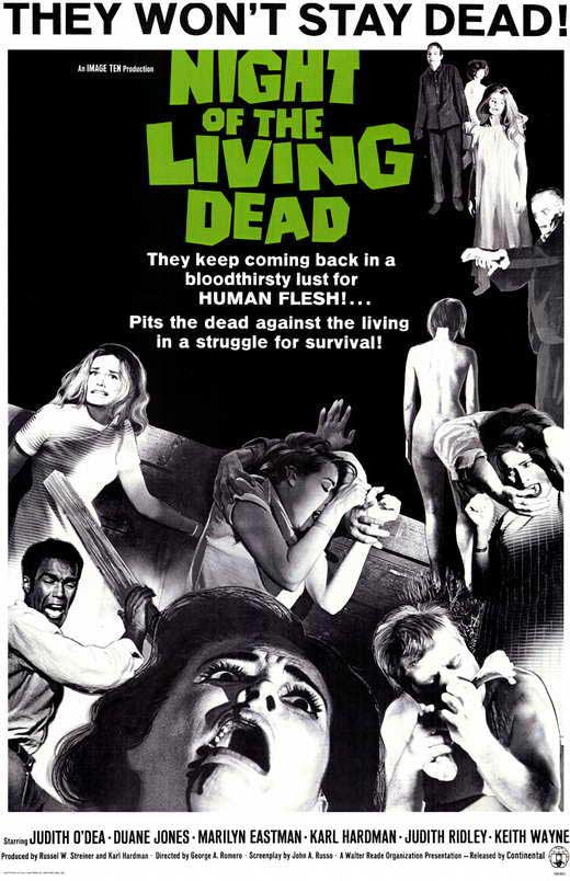 Night of the Living Dead Movie Poster Print (11x17)