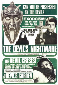 The Devil's Nightmare - The Devil's Garden Combo Movie Poster featuring horror themes.