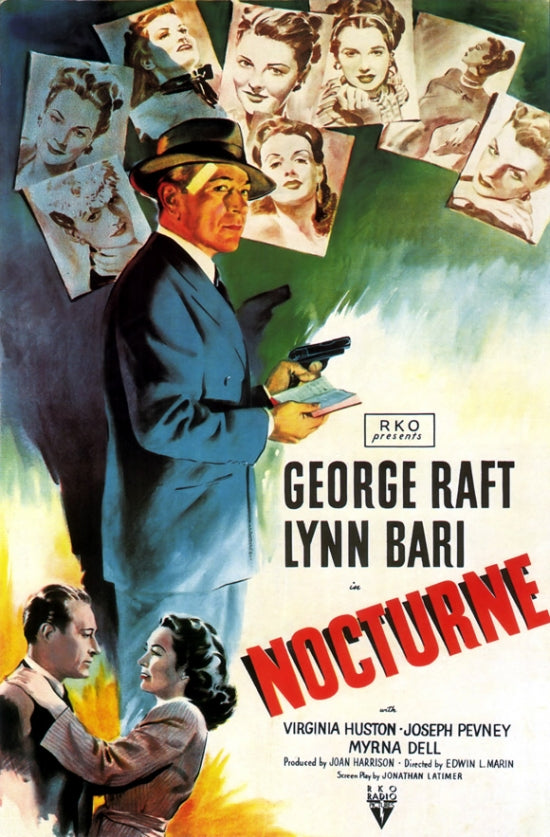 Nocturne Movie Poster Print featuring dramatic cinematic art.