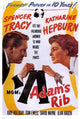 Adam's Rib Movie Poster Print showcasing classic film artwork.