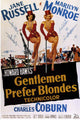 Gentlemen Prefer Blondes Movie Poster Print showcasing classic cinema.