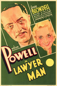 Lawyer Man Movie Poster Print showcasing courtroom drama
