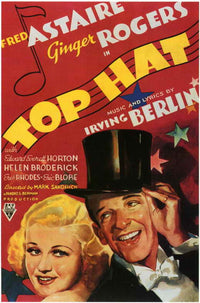 Top Hat Movie Poster Print showcasing classic film art
