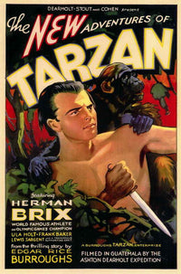 The New Adventures of Tarzan Movie Poster Print featuring vibrant colors and dynamic design.