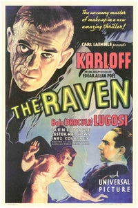 The Raven Movie Poster Print featuring dark and haunting imagery.