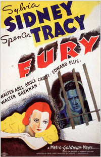Fury Movie Poster Print showcasing intense wartime drama