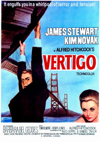 Vertigo Movie Poster Print showcasing iconic film artwork.