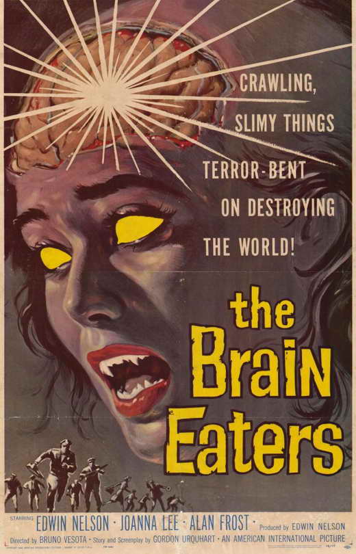 The Brain Eaters Movie Poster Print showcasing classic horror art.