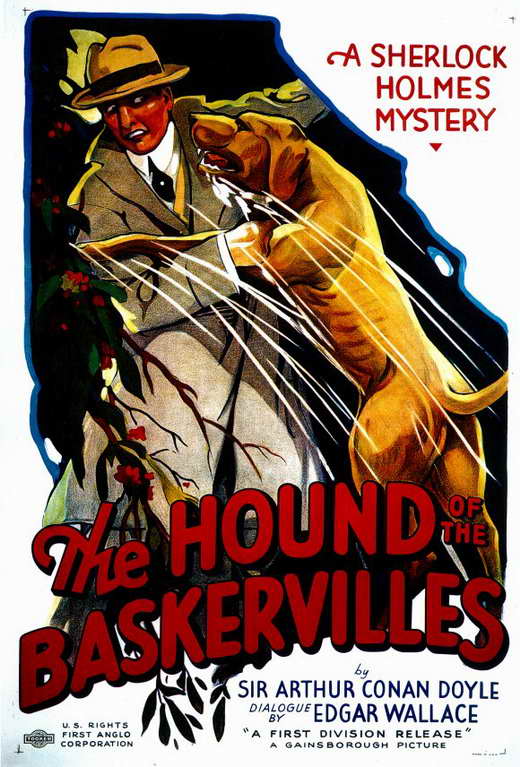 The Hound of The Baskervilles Movie Poster Print featuring classic horror design