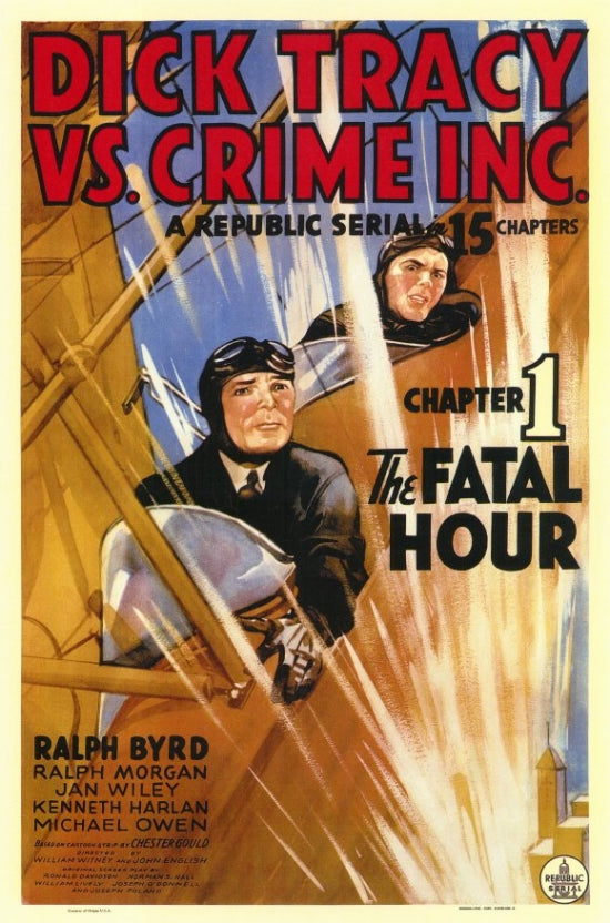 Dick Tracy vs. Crime Inc. Movie Poster Print featuring classic crime-fighting imagery.