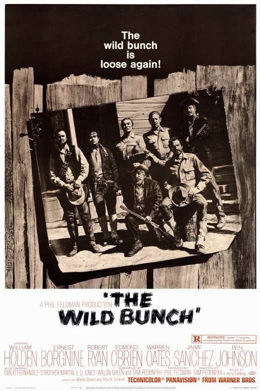 The Wild Bunch Movie Poster Print featuring dynamic visuals from the classic film.