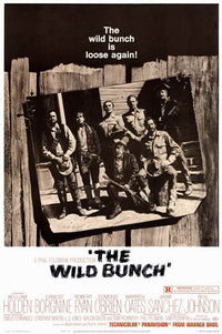 The Wild Bunch Movie Poster Print featuring dynamic visuals from the classic film.