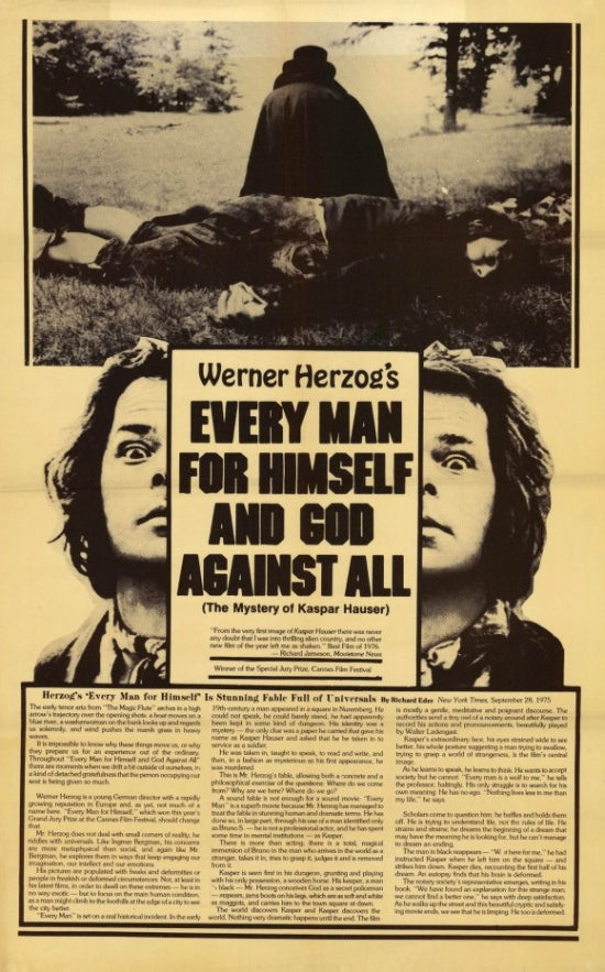 Every Man for Himself & God Against All Movie Poster Print featuring dramatic imagery.