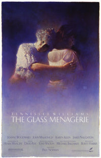 The Glass Menagerie Movie Poster Print featuring dramatic artwork.