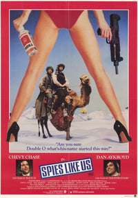 Spies Like Us Movie Poster Print featuring iconic comedy duo Dan Aykroyd and Chevy Chase