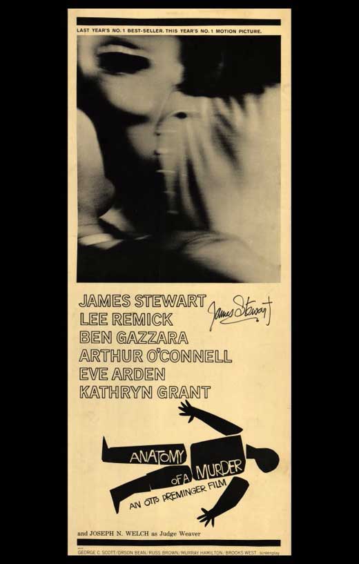 Anatomy of a Murder Movie Poster Print showcasing classic cinema.