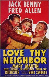 Love Thy Neighbor Movie Poster Print showcasing a heartfelt message.