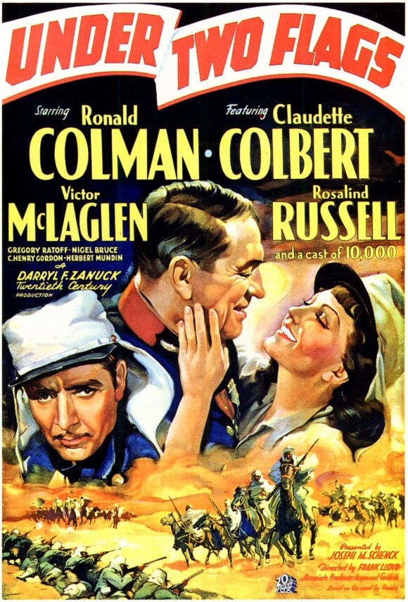 Under Two Flags Movie Poster Print showcasing classic film imagery.