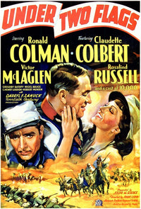 Under Two Flags Movie Poster Print showcasing classic film imagery.
