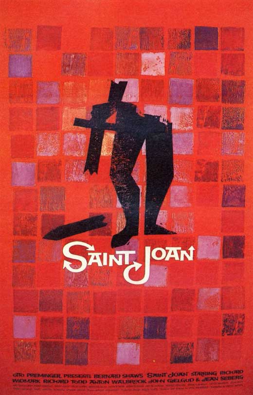 Saint Joan Movie Poster Print showcasing Joan of Arc.