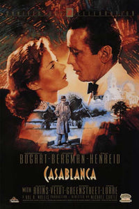Casablanca Movie Poster Print showcasing classic film art.