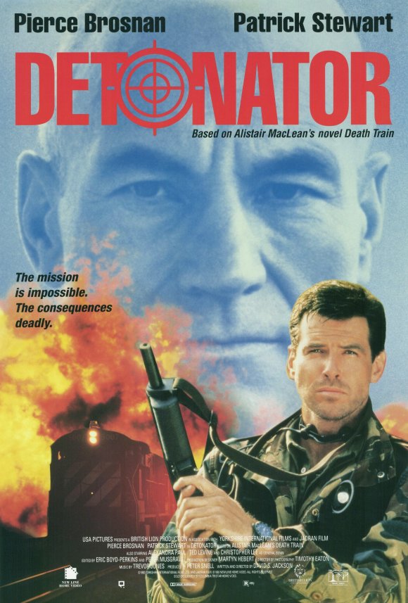 Detonator Movie Poster Print featuring action-packed design.