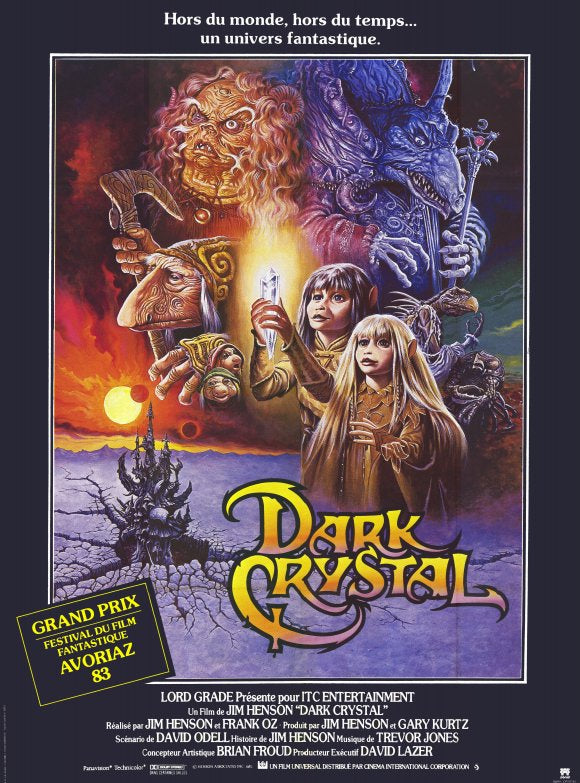 The Dark Crystal Movie Poster Print featuring fantasy visuals.
