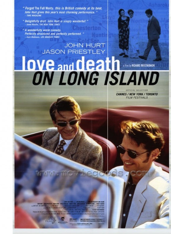 Love and Death on Long Island movie poster featuring iconic imagery from the film.