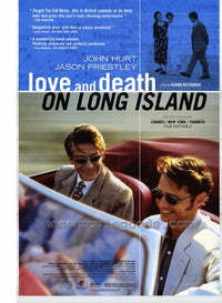 Love and Death on Long Island movie poster featuring iconic imagery from the film.