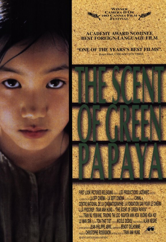 The Scent of Green Papaya Movie Poster Print showcasing vibrant themes.