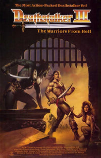 Deathstalker 3 Movie Poster Print showcasing vibrant artwork.