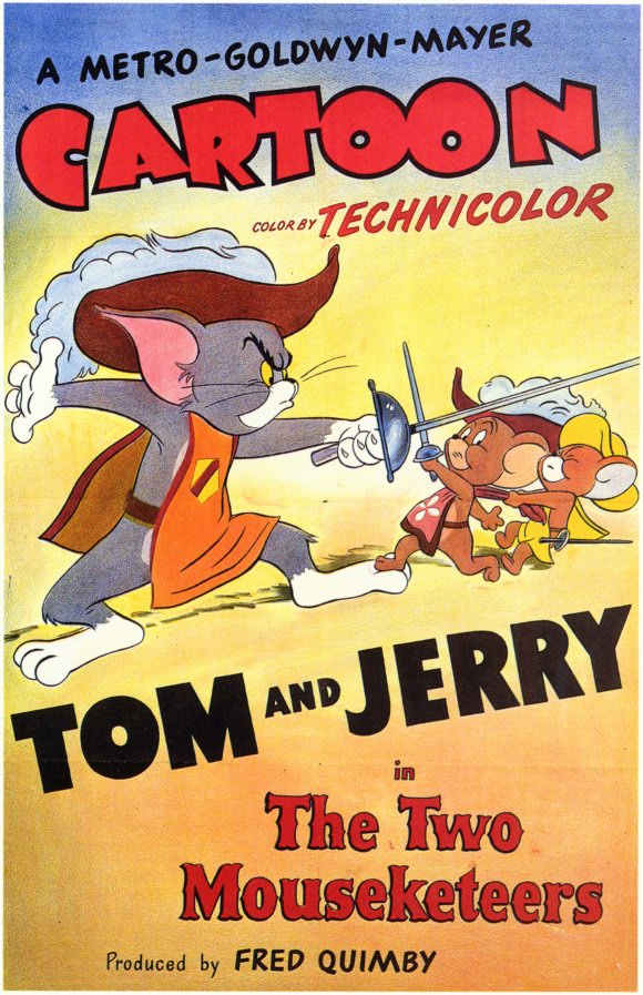 The Two Mouseketeers Movie Poster Print showcasing vibrant colors and classic animation.