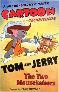The Two Mouseketeers Movie Poster Print showcasing vibrant colors and classic animation.