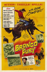 Bronco Fury Movie Poster Print featuring vibrant colors and dynamic imagery.