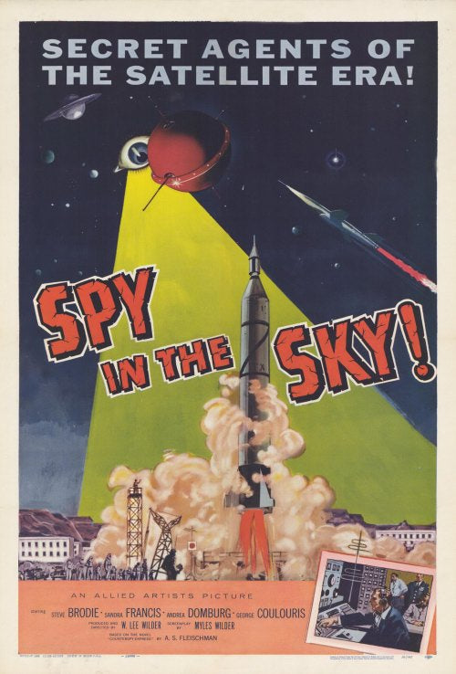 Spy in the Sky Movie Poster Print showcasing vibrant artwork.