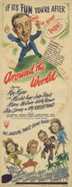 Around the World Movie Poster Print showcasing travel and adventure theme.