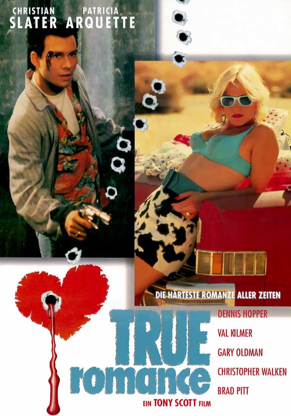 True Romance Movie Poster Print showcasing iconic film artwork.