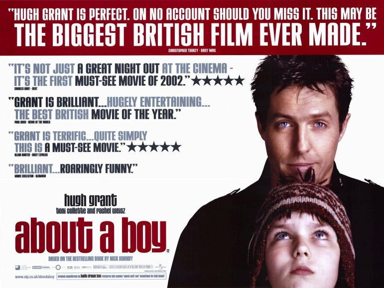 About a Boy Movie Poster Print showcasing the film's charm.
