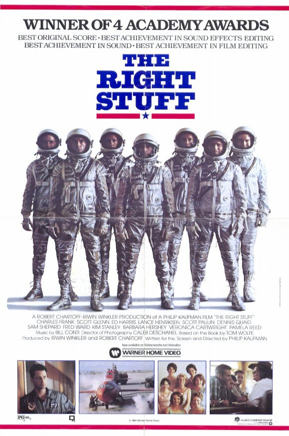 The Right Stuff Movie Poster Print showcasing the spirit of adventure and exploration.