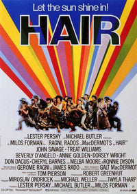 Hair Movie Poster Print featuring vibrant colors and iconic themes.