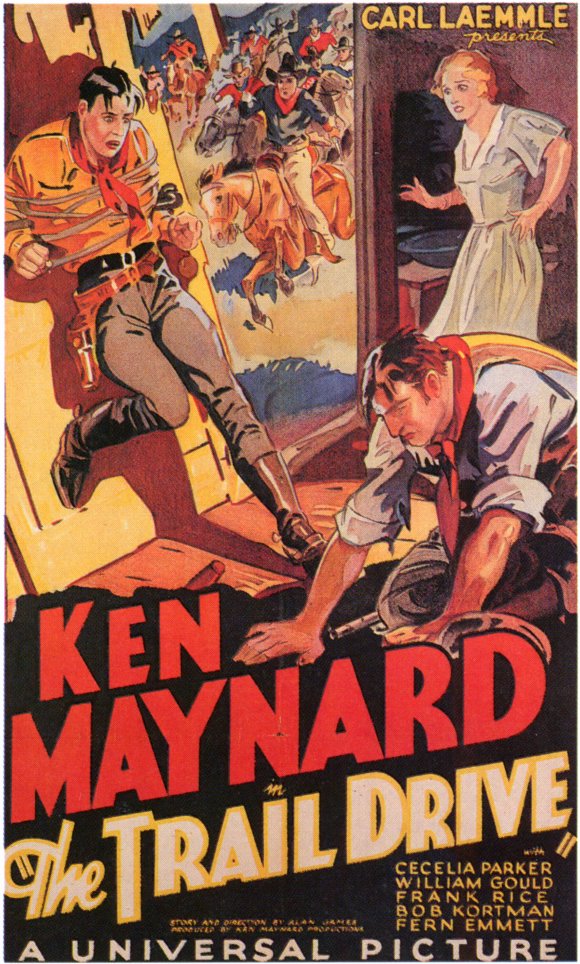 The Trail Drive Movie Poster Print showcasing classic film art.
