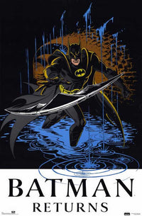 Batman Returns Movie Poster Print showcasing Gotham City.