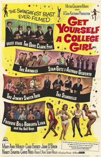 Get Yourself a College Girl Movie Poster Print showcasing vibrant colors and classic cinema style.