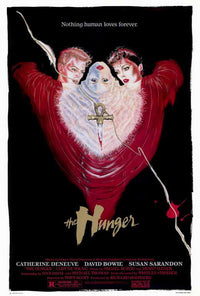 The Hunger Movie Poster Print showcasing thrilling artwork.
