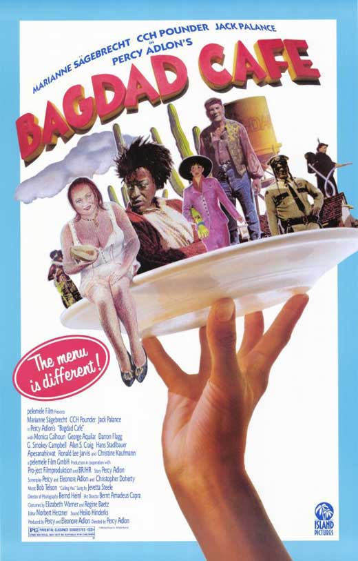 Bagdad Cafe Movie Poster Print featuring iconic film imagery.