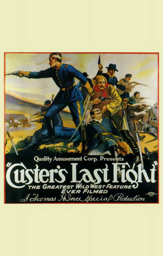 Custer's Last Fight Movie Poster Print showing dramatic historical scene.