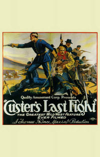 Custer's Last Fight Movie Poster Print showing dramatic historical scene.