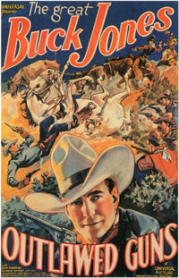 Outlawed Guns Movie Poster Print showcasing vibrant colors and cinematic appeal.